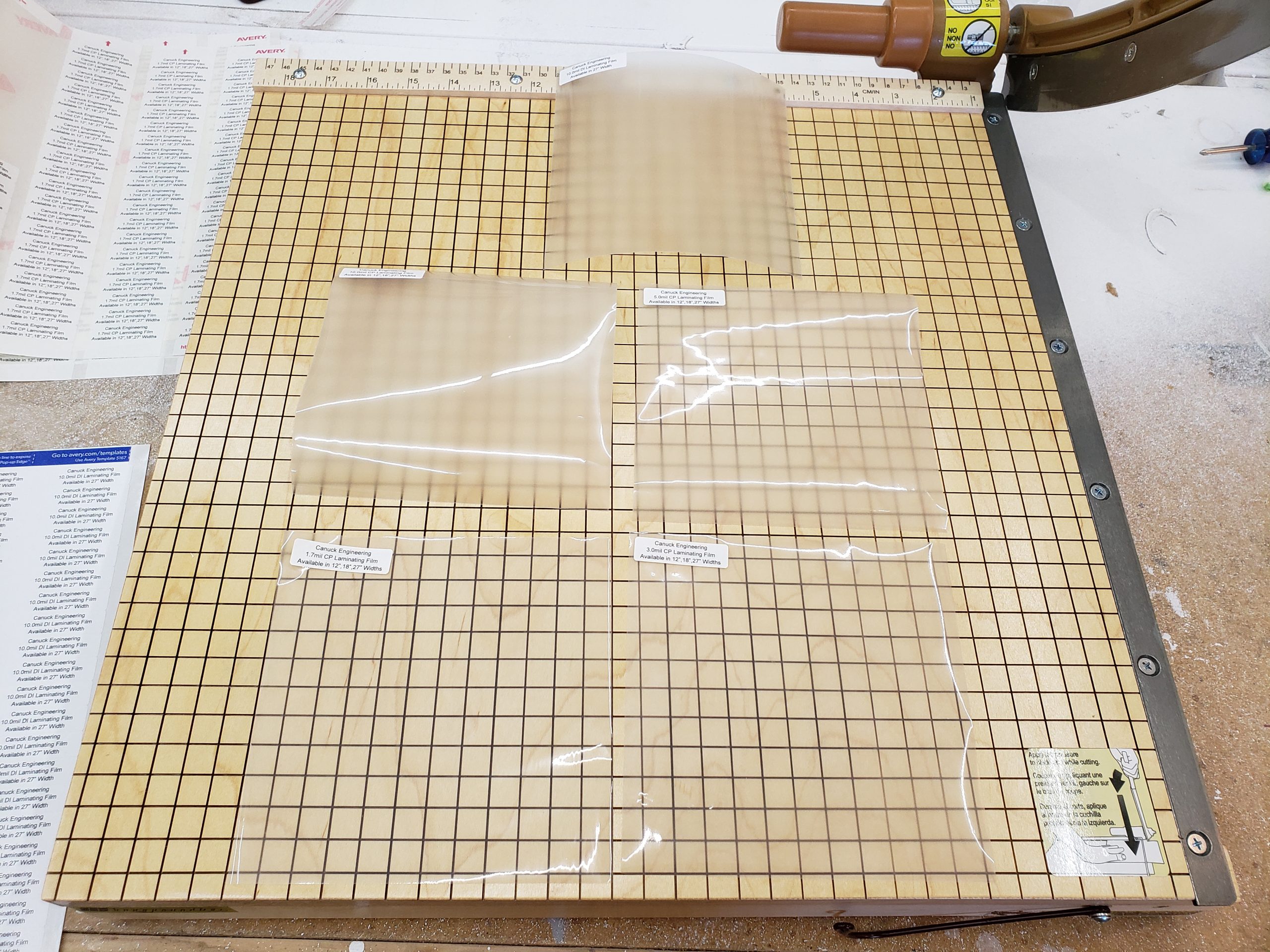 Laminating Film Sample Pack